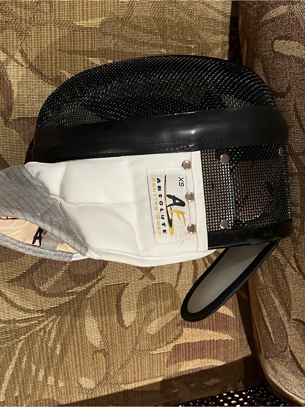 Black and White Fencing Mask Liner